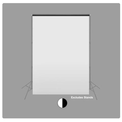 Pvc 1.37x3m White Vinyl Backdrop with 40mm Aluminium Crossbar • Camerastuff • South Africa