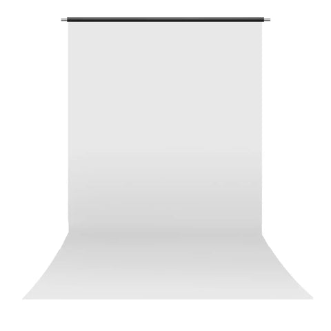 Pvc 2.2x3m White Vinyl Backdrop with 40mm Aluminium Crossbar • Camerastuff • South Africa