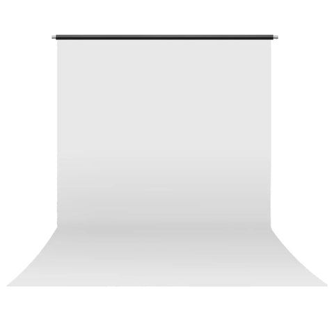 Pvc 2.6x5m White Vinyl Backdrop with 50mm Aluminium Crossbar • Camerastuff • South Africa