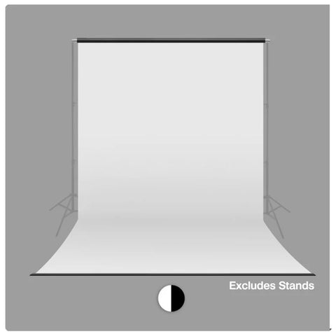 Pvc 2.6x5m White Vinyl Backdrop with 50mm Aluminium Crossbar • Camerastuff • South Africa