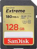 Sandisk Extreme 128gb Sdhx Sd Memory Card 180mb/s • Camerastuff • South Africa