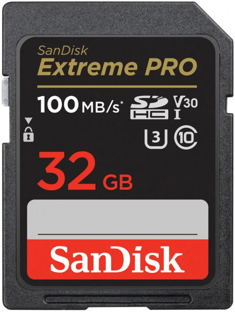 Sandisk Extreme Pro 32gb Sdhc Sd Memory Card 100mb/s • Camerastuff • South Africa