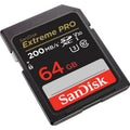 Sandisk Extreme Pro 64gb Sdhx Sd Memory Card 200mb/s • Camerastuff • South Africa