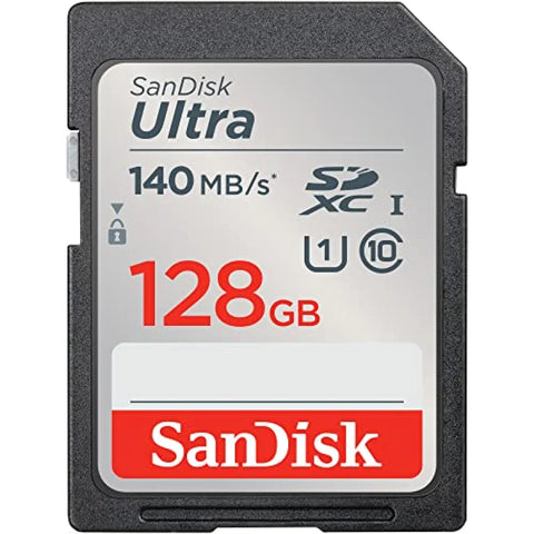 Sandisk Ultra 128gb Sdhc Sd Memory Card 140mb/s • Camerastuff • South Africa