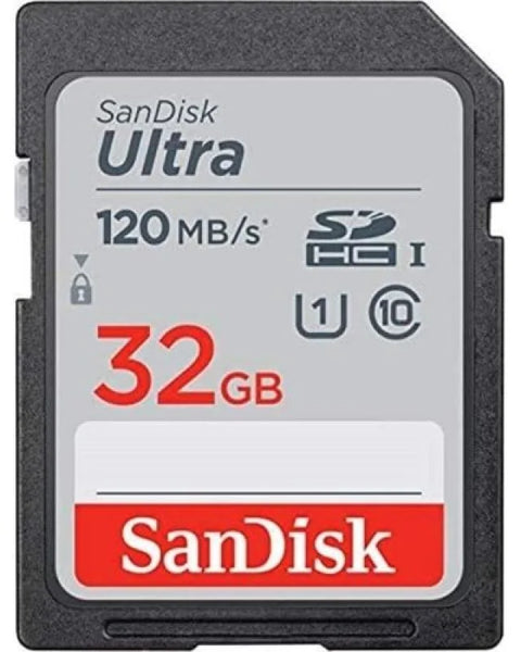 Sandisk Ultra 32gb Sdhc Sd Memory Card 120mb/s • Camerastuff • South Africa