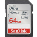 Sandisk Ultra 64gb Sdxc Sd Memory Card 140mb/s • Camerastuff • South Africa