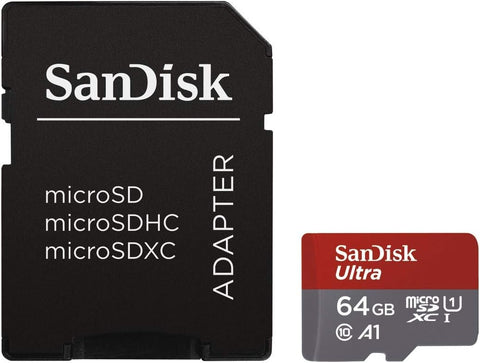 Sandisk Ultra Android Microsdxc 64gb + Sd Adapter 100mb/s A1 Class 10 Uhs-i • Camerastuff • South Africa