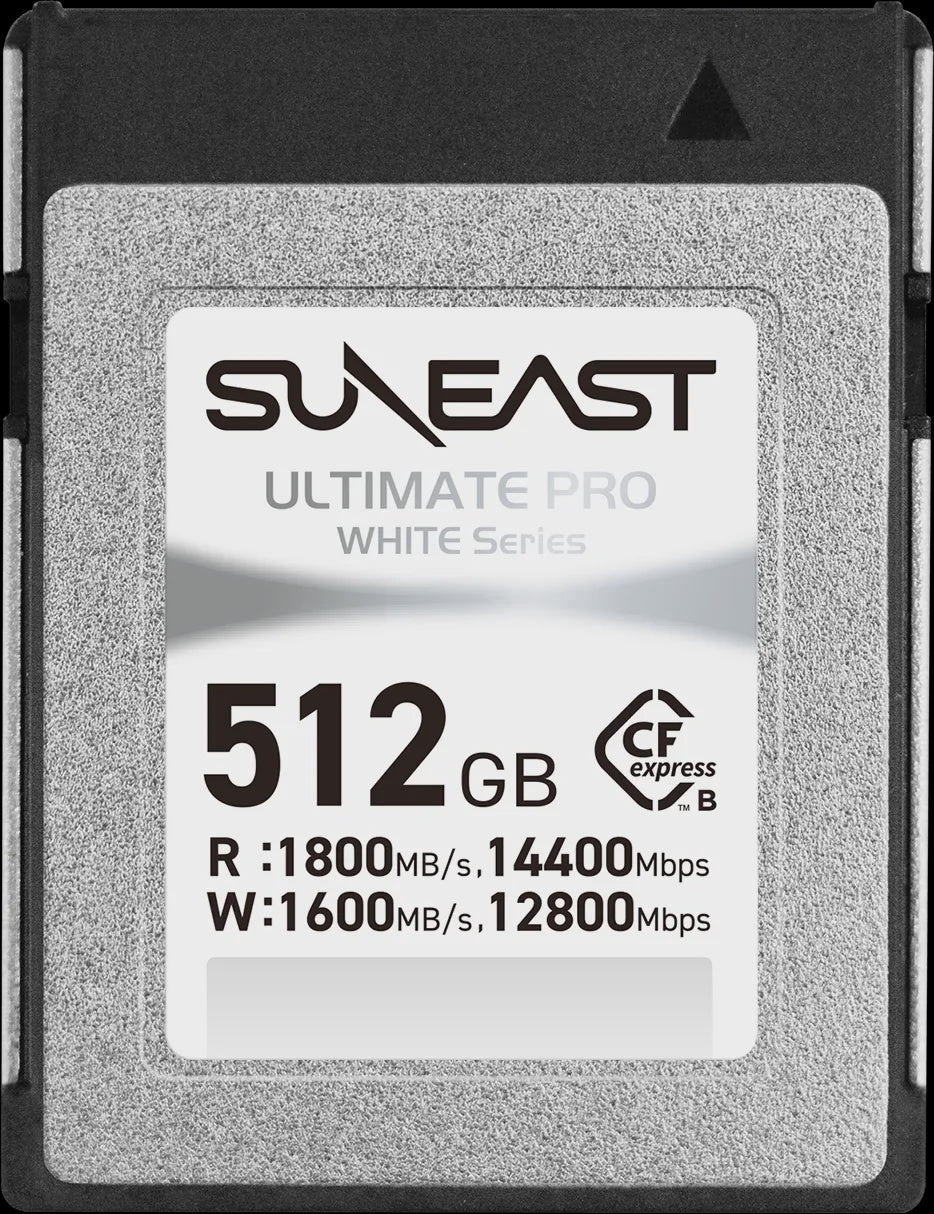SunEast CFexpress Type-B 512GB Memory Card White Series 1600MB/s