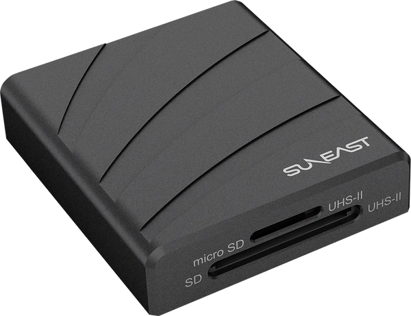 SunEast SD microSD UHS-II Dual Slot Memory Card Reader
