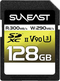 Suneast Ultimate Pro V90 128gb Sdxc Memory Card Uhs-ii U3 290mb/s • Camerastuff • South Africa