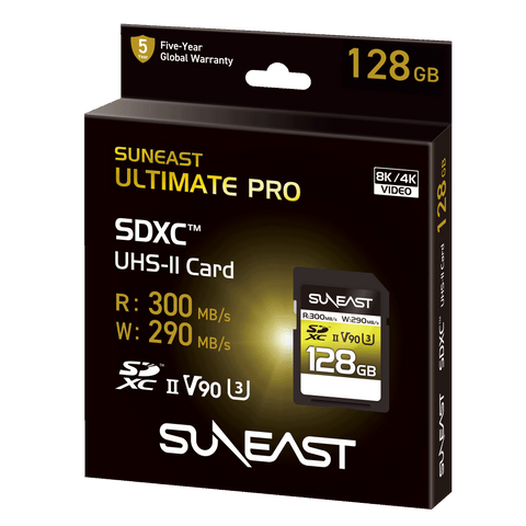 Suneast Ultimate Pro V90 128gb Sdxc Memory Card Uhs-ii U3 290mb/s • Camerastuff • South Africa