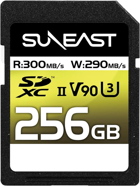 Suneast Ultimate Pro V90 256gb Sdxc Memory Card Uhs-ii U3 290mb/s • Camerastuff • South Africa