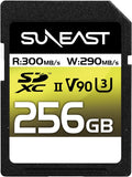 Suneast Ultimate Pro V90 256gb Sdxc Memory Card Uhs-ii U3 290mb/s • Camerastuff • South Africa