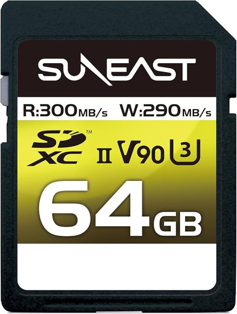 Suneast Ultimate Pro V90 64gb Sdxc Memory Card Uhs-ii U3 290mb/s • Camerastuff • South Africa