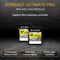Suneast Ultimate Pro V90 64gb Sdxc Memory Card Uhs-ii U3 290mb/s • Camerastuff • South Africa