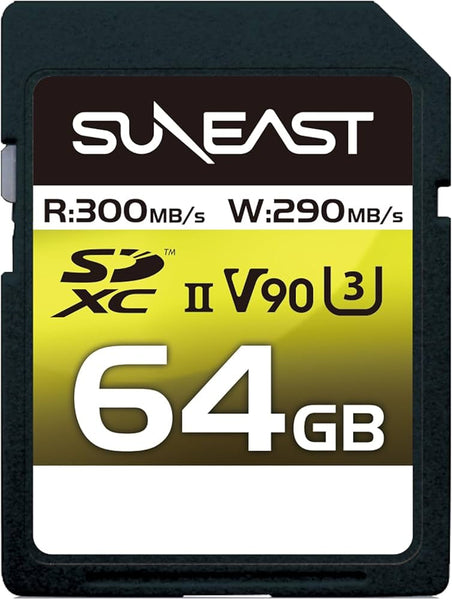 SunEast Ultimate Pro V90 64GB SDXC Memory Card UHS-II – CameraStuff
