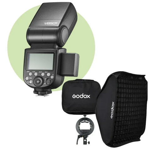 Godox Bundle | Godox V850III Manual Li-Ion Camera Flash + Godox SGGV Folding Softbox (Choose Size) | CameraStuff | South Africa Gauteng Online Shop