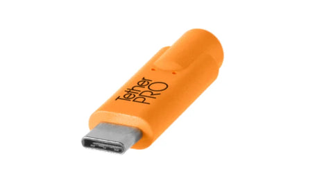 Tethertools Tetherpro Camera Tether Cable usb-c to 2.0 Micro-b Cable 5-pin 4.6m Orange (cuc2515-org) • Camerastuff