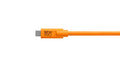 Tethertools Tetherpro Camera Tether Cable usb-c to 2.0 Micro-b Cable 5-pin 4.6m Orange (cuc2515-org) • Camerastuff
