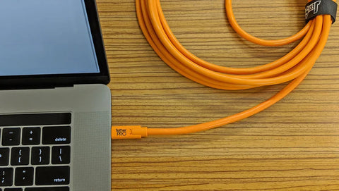 Tethertools Tetherpro Camera Tethering Cable Usb-c to Micro-b 4.6m Orange (cuc3315-org) • Camerastuff • South Africa