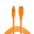 Tethertools Tetherpro Camera Tethering Cable Usb-c to Micro-b 4.6m Orange (cuc3315-org) • Camerastuff • South Africa