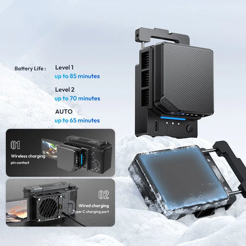 Ulanzi Cu01 Thermostatic Camera Cooling Fan with Detachable Battery for Select Cameras • Camerastuff • South Africa