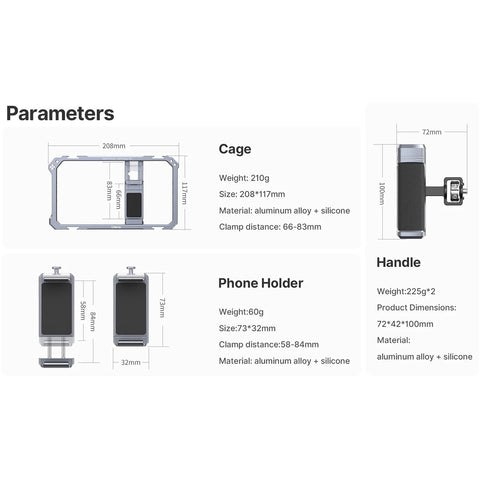 Ulanzi Universal Smartphone Video Rig Cage for Vlogging 3127