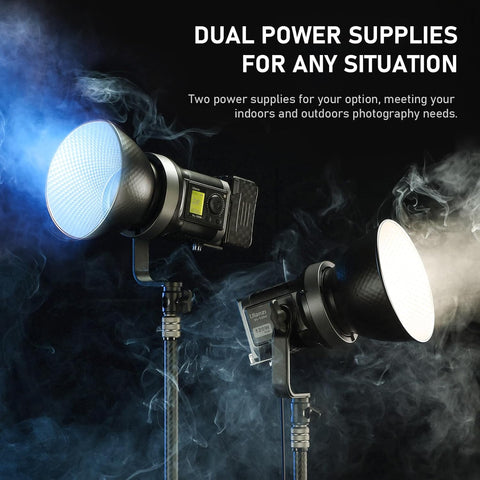ULanzi VL120C 120W RGB-WW COB LED Video Constant Light + Power Supply