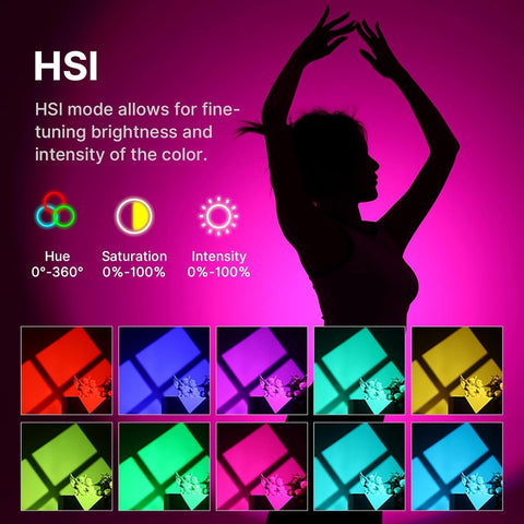 ULanzi VL120C 120W RGB-WW COB LED Video Constant Light + Power Supply