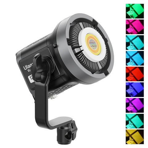 ULanzi VL120C 120W RGB-WW COB LED Video Constant Light + Power Supply