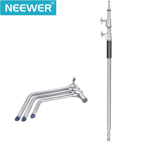Neewer Stainless Steel Heavy Duty C-Stand 5-10 feet/1.5-3m Adjustable Photographic Sturdy Tripod