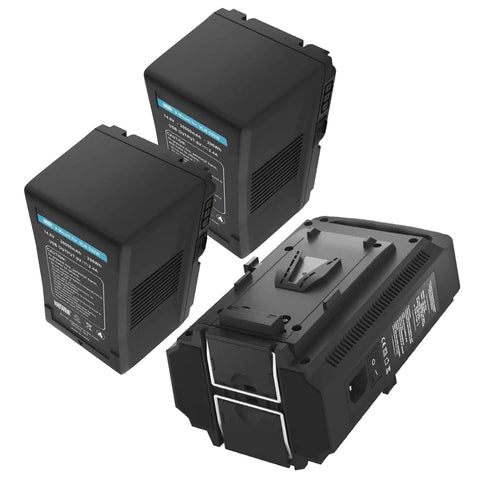 Newell Bundle | 2 x Newell 20000mAh V-Mount Vlock Battery and 1 x Dual Charger